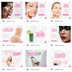 Packs Artes Prontas Pack Estética, Salão de Beleza, 300 Artes Sociais Photoshop